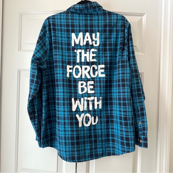 Other - Cakeworthy Disney Star Wars May The Force Be With You Blue Flannel XL